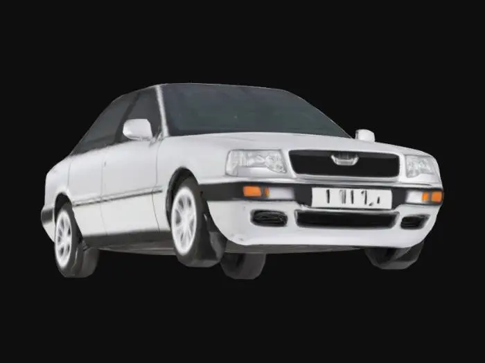 3D model for Classic Silver Sedan