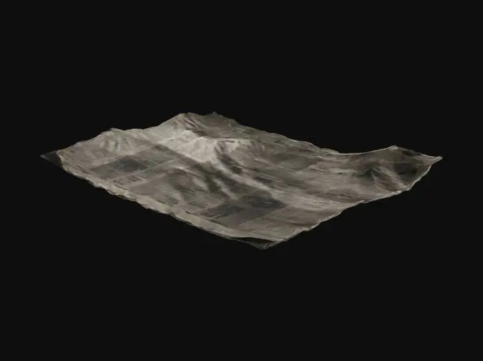 3D model for Highly Detailed, Dusty and ripped news paper, Battlefield 3 graphics, Battlefield 3 design, Battlefield 3 Game Design, Game Assets, Ultra Realistic