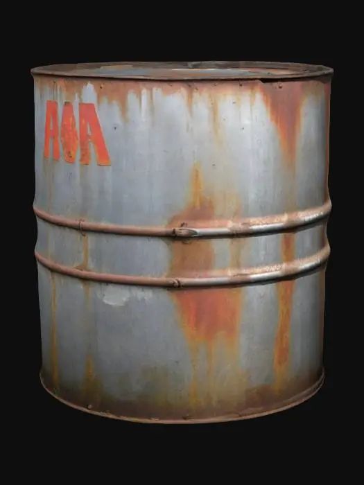 3D model for an old fuel drum