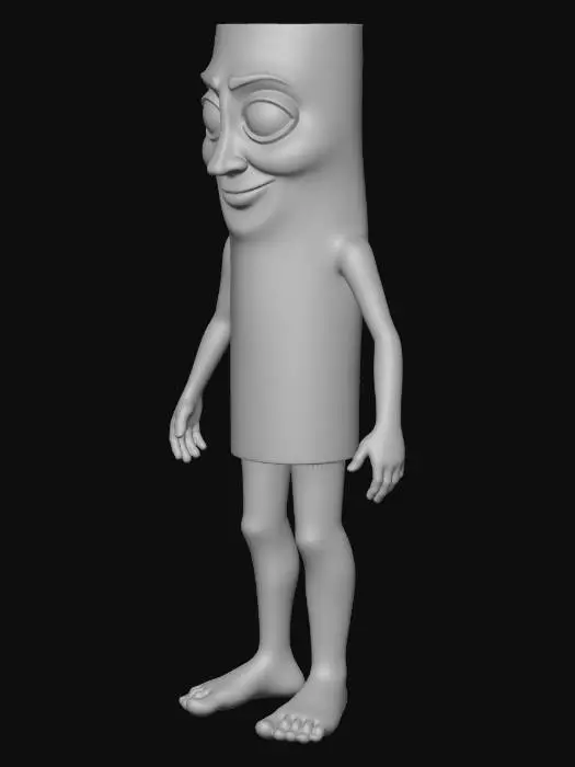 3D model for tung tung sahur