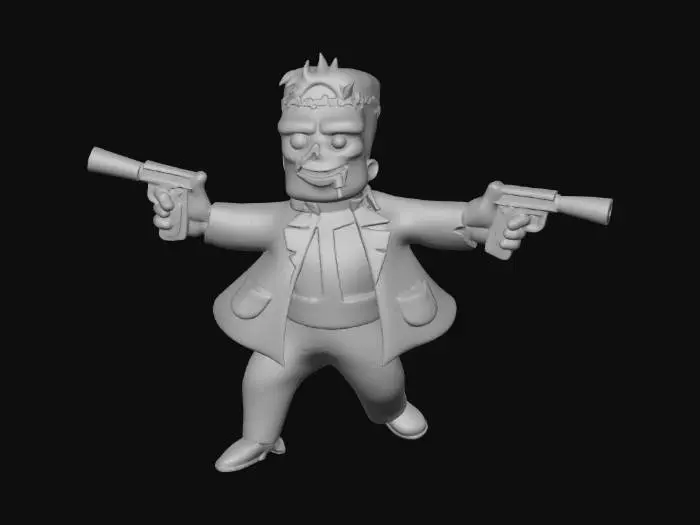 3D model for Mutant Scientist Duo-Wielder