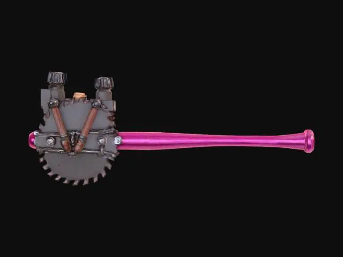 3D model for Bladed Pink Rocket Bat