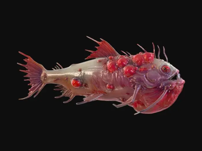 3D model for Bubbling Abyssal Fish