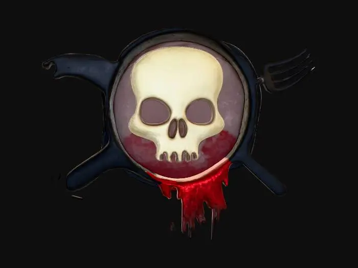 3D model for Skull and Kitchenware Emblem
