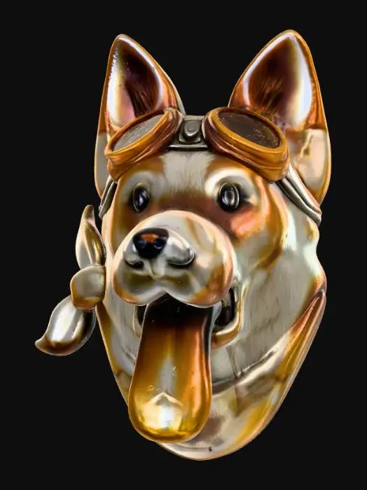 3D model for Fallout 4 Dogmeat Cabochon