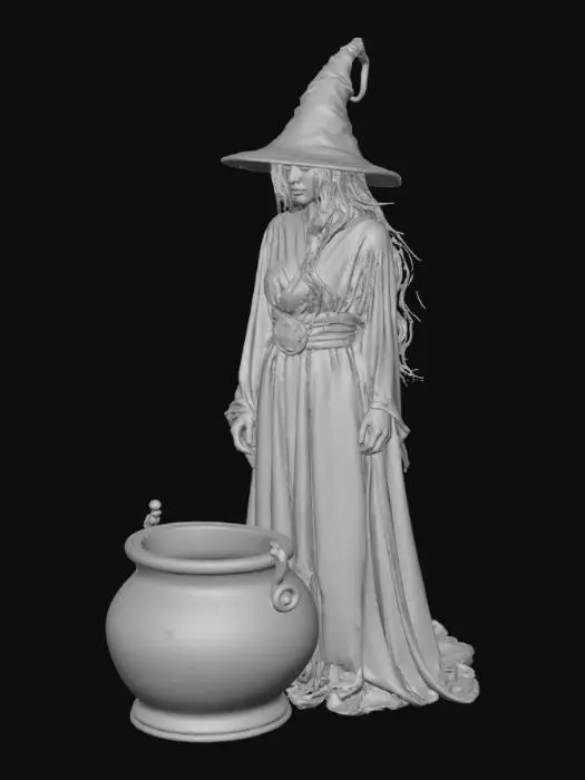3D model for Lavender Luna;s with a cauldron