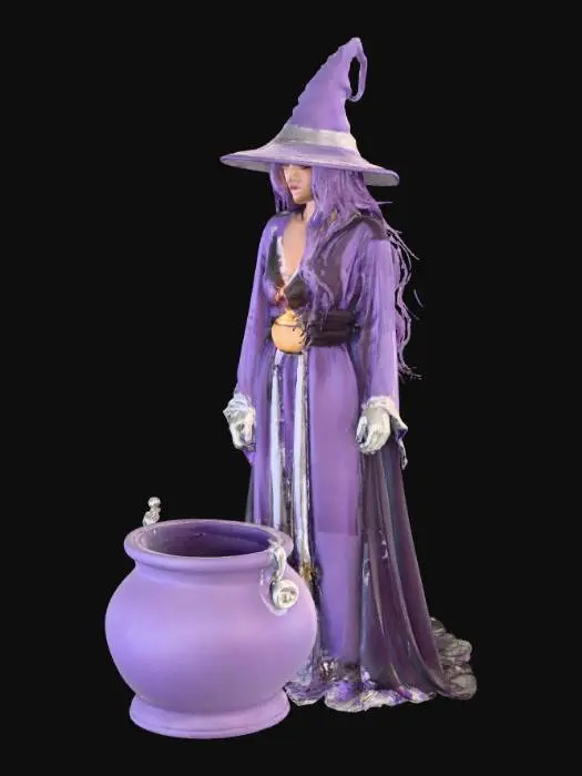 3D model for Lavender Luna;s with a cauldron