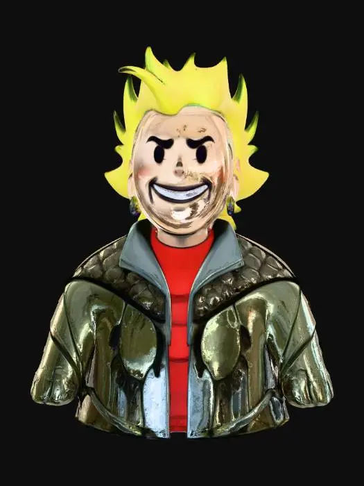 3D model for Punk Vibe Character