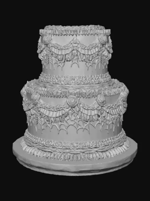 3D model for Spiderweb Celebration Cake, #Halloween2025#