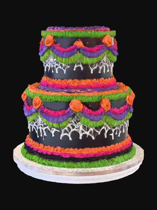 3D model for Spiderweb Celebration Cake, #Halloween2025#