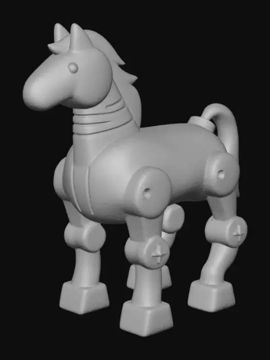 3D model for Robotic Horse Illustration
