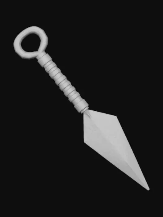 3D model for Kunai with Red Handle