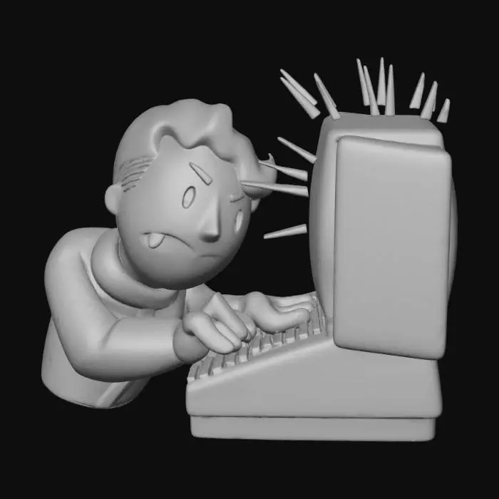3D model for Hacker Boy