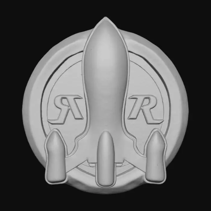3D model for Red Rocket Emblem