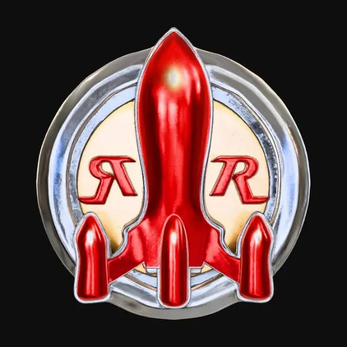 3D model for Red Rocket Emblem