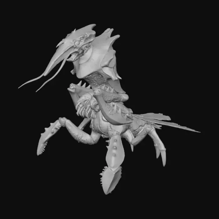 3D model for Alien Mantis-Lobster