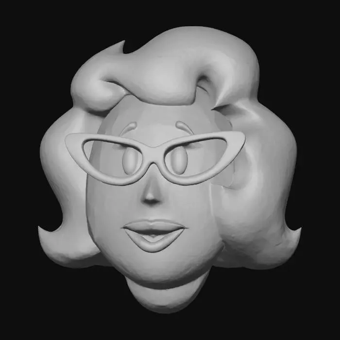 3D model for Cartoon Blond Icon