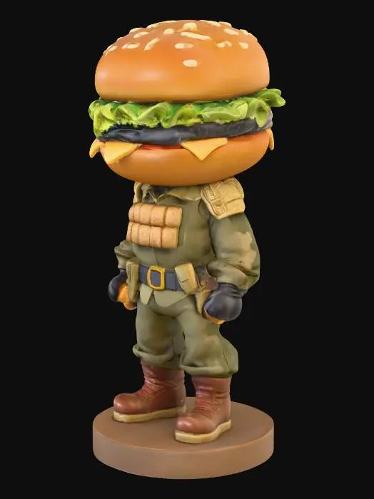 3D model for Burger Trooper