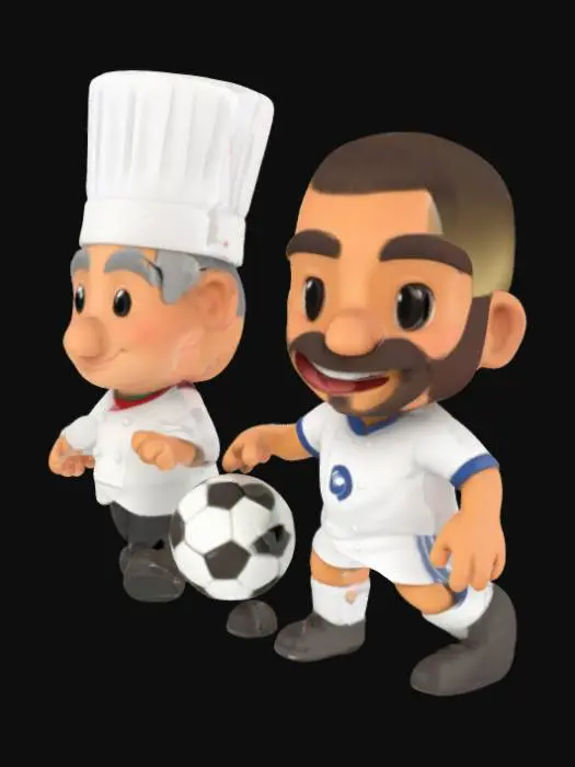 3D model for [Lyon] Paul Bocuse and Karim Benzema