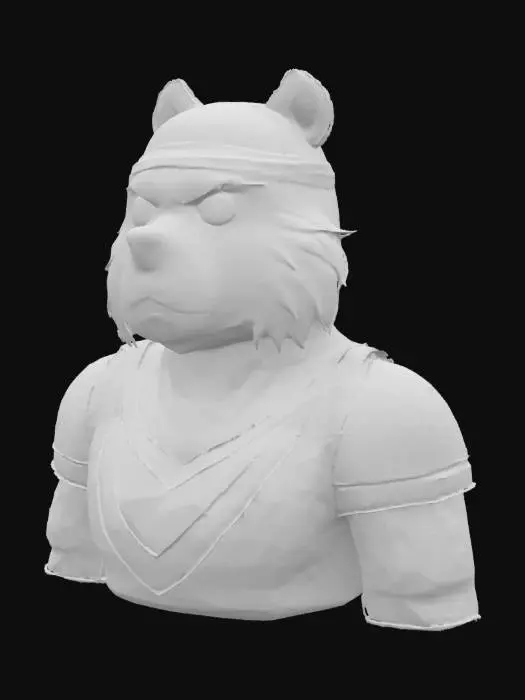 3D model for Warrior Bear