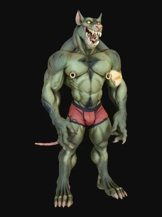 3D model for Beach Rat Beast