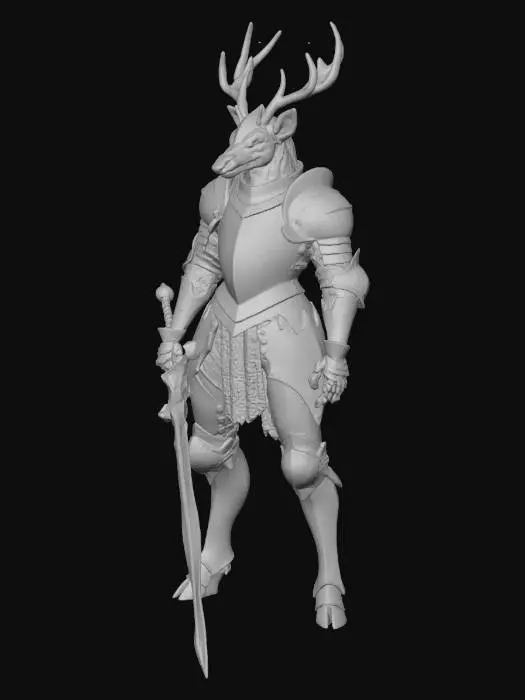 3D model for Knight of the Forest