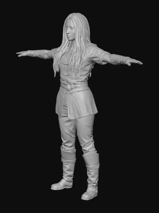 3D model for Warrior Stance