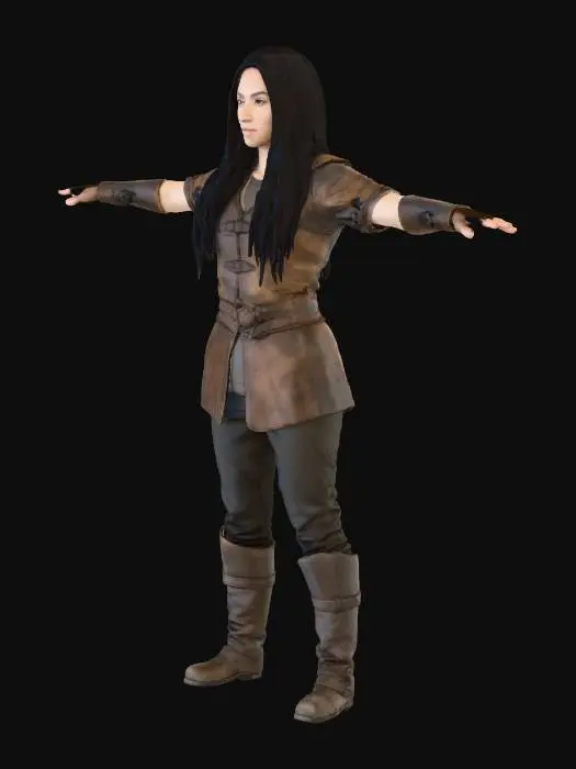3D model for Warrior Stance