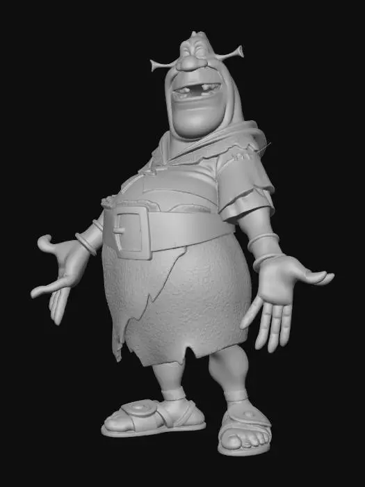 3D model for The shrek test image from 1996