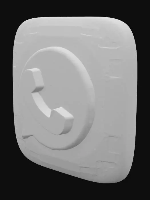 3D model for WhatsApp Icon