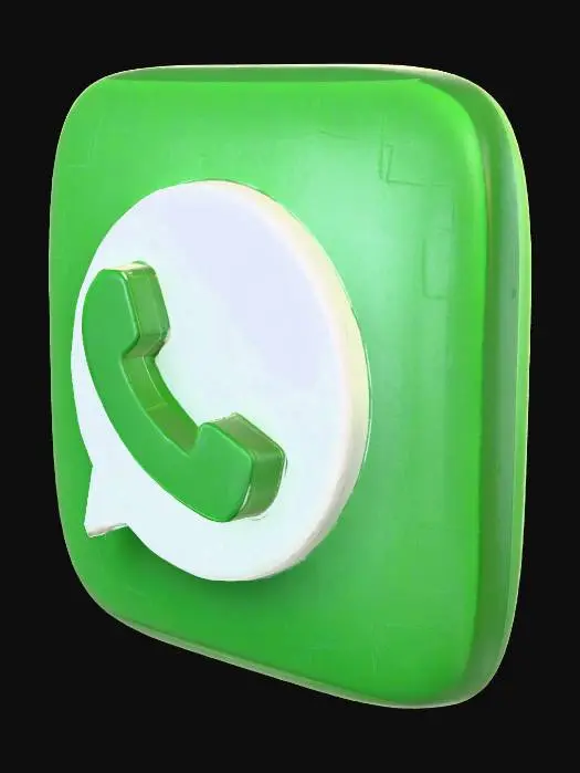 3D model for WhatsApp Icon