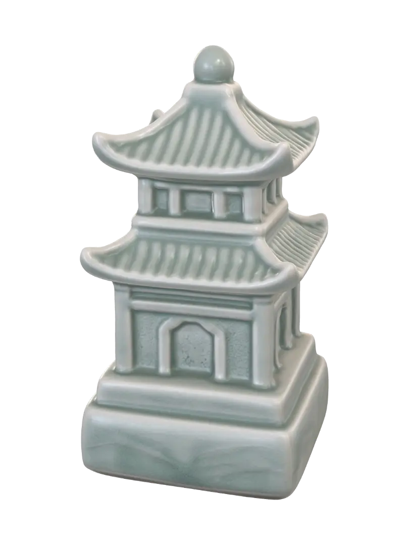 Jade Pagoda Miniature 3D model, vytvořený pomocí AI