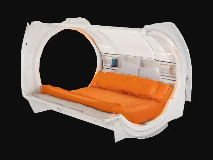 3D model for Futuristic Capsule Resting Pod