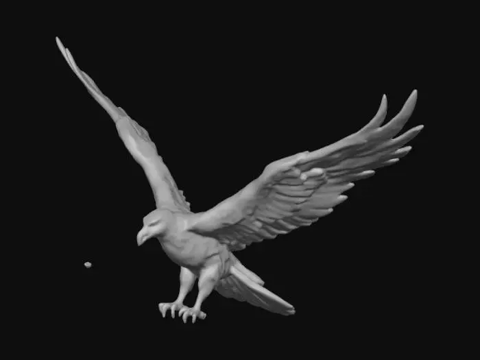 3D model for hawk attack
