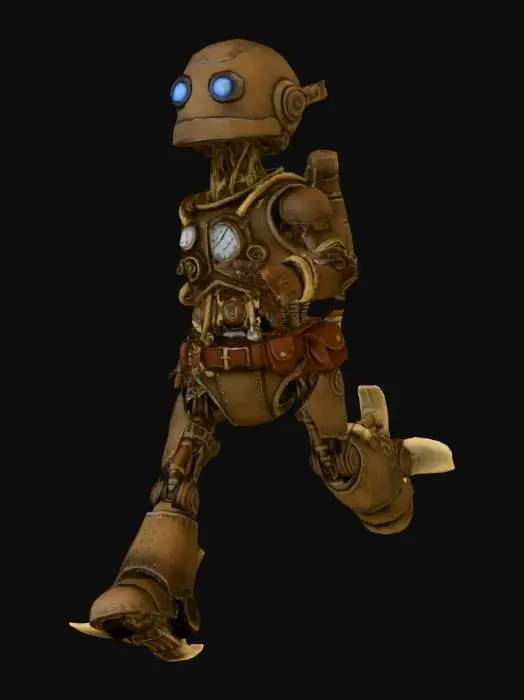 3D model for Brass Clockwork Sentinel