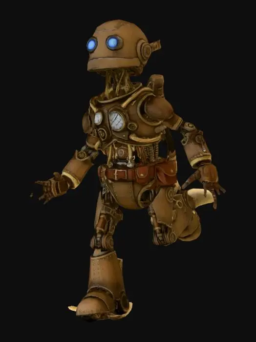 3D model for Brass Clockwork Sentinel