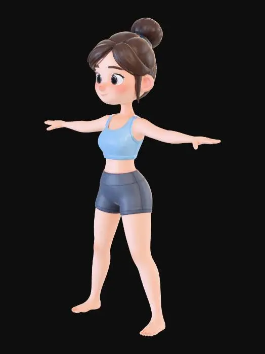 3D model for Yoga Pose Practice