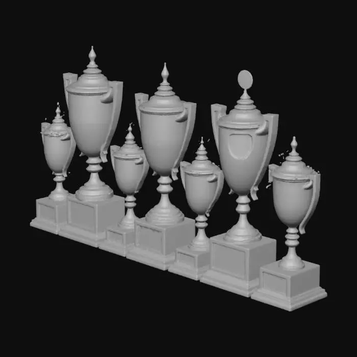 3D model for realistic trophies