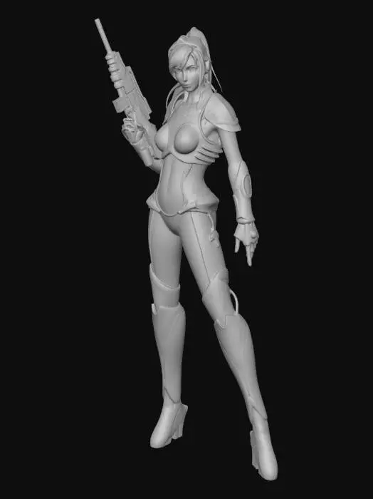 3D model for Sarah SC2 BW