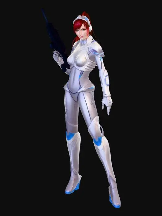 3D model for Sarah SC2 BW
