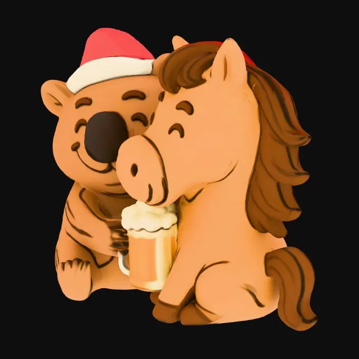 3D model for Wombat Holiday Cheers