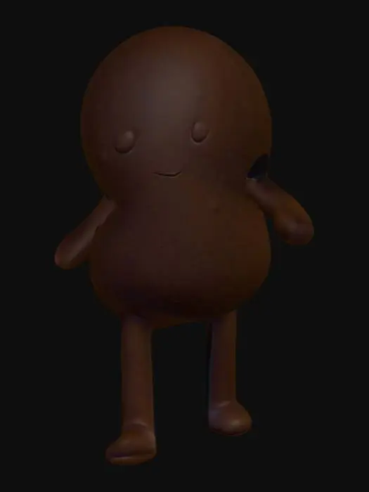 3D model for Blob Friend bean friend