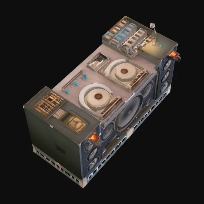 3D model for DJ Sound System Setup