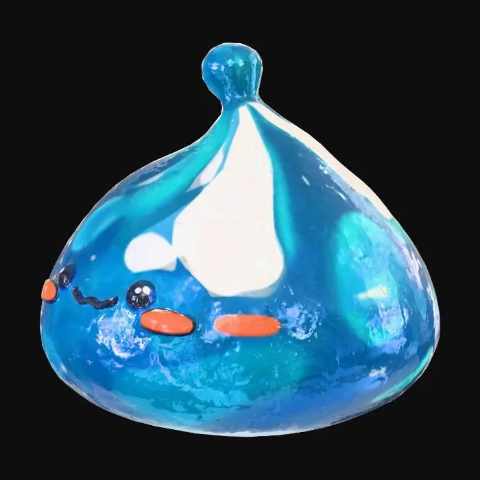 3D model for Blue Blob Buddy