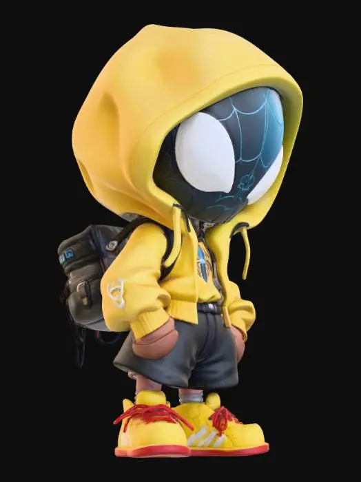 3D model for Hooded Spider Traveler