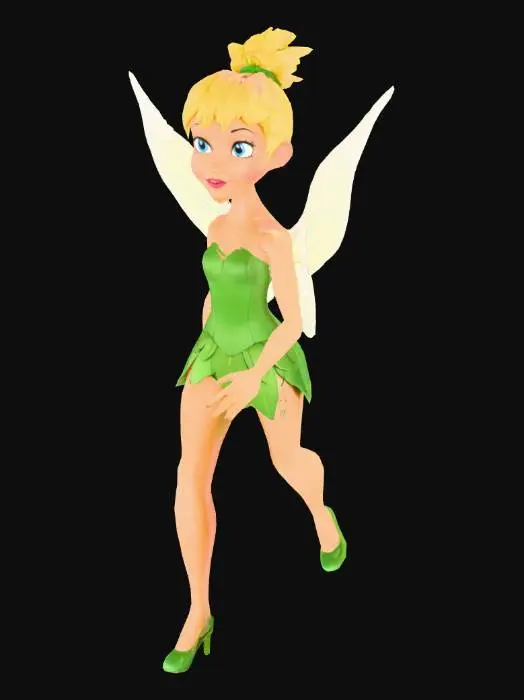 3D model for Hada campanilla de la película Peter pan con todos los detalles