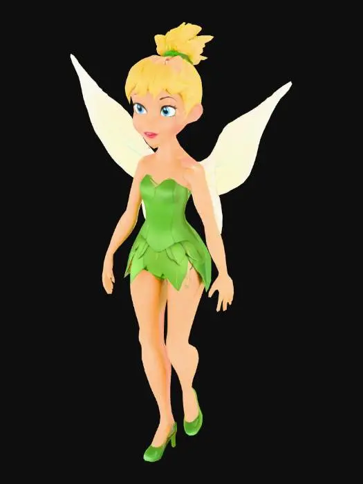 3D model for Hada campanilla de la película Peter pan con todos los detalles