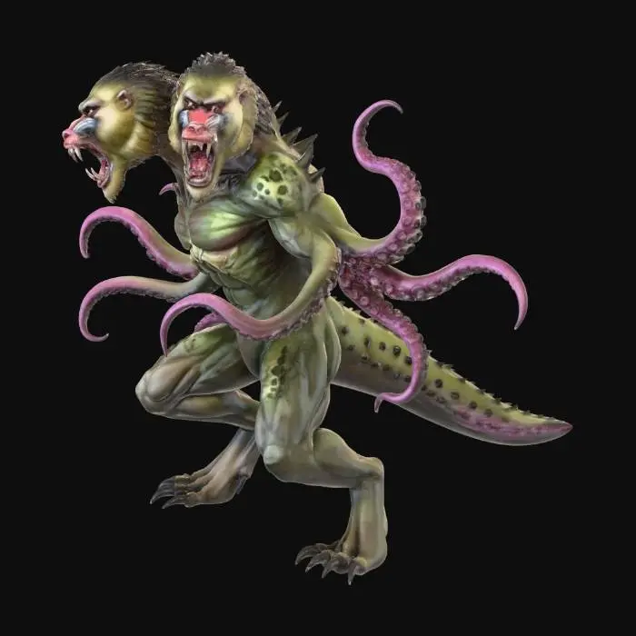 3D model for Twin-Headed Abyssal Chimeraptor