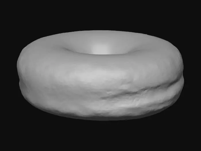 3D model for plain donut