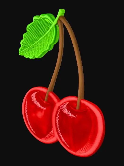 3D model for Cherry Patch sticker